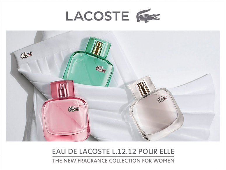 Flacons de parfums Lacoste ©photo Antonin Bonnet